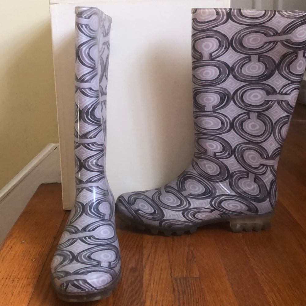 Coach rain boots